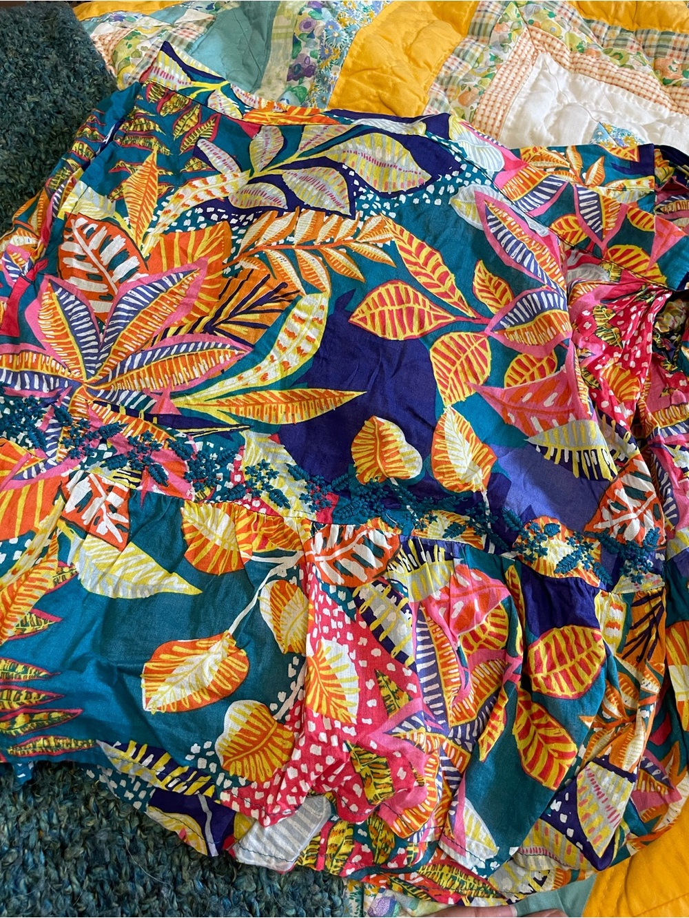Cynthia Rowley rainbow floral tropical tank and skirt set XL - Picture 9 of 9